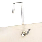Organizzatore porta berretti e cappelli in misto cotone da appendere alla porta con 15 grucce a strappo, naturale