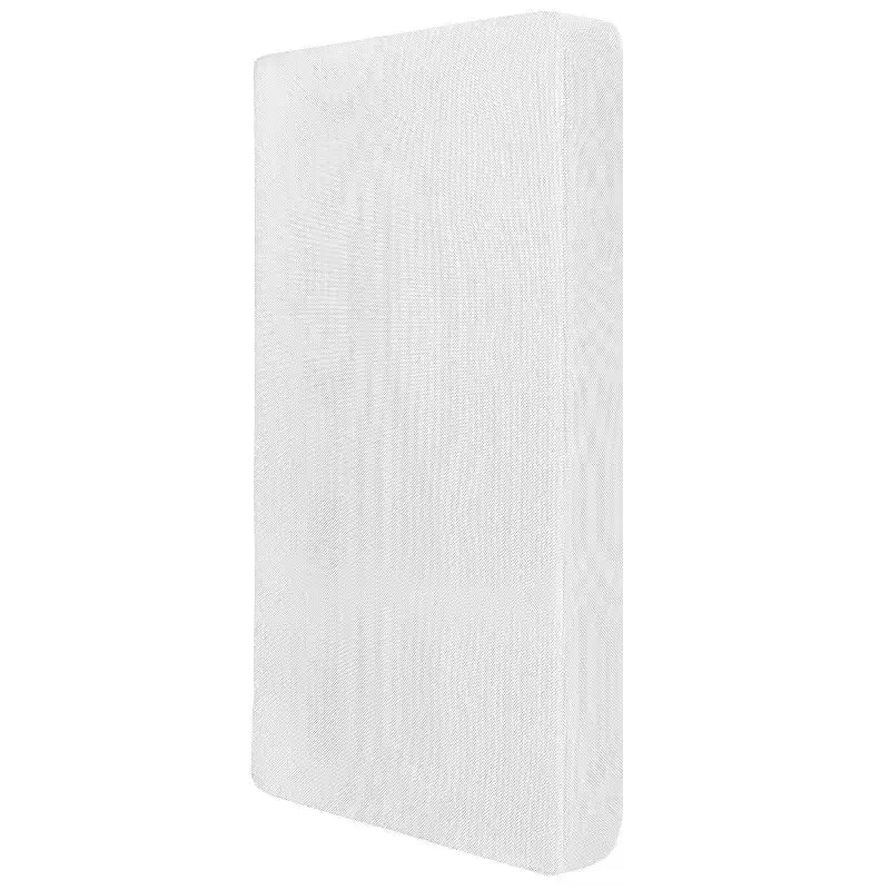Materasso da culla standard ortopedico in fibra rigida traspirante - Bianco: ipoallergenico, rivestimento in vinile, spessore 5 pollici, senza schiuma