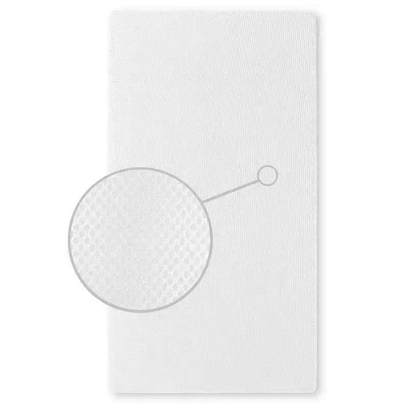 Materasso da culla standard ortopedico in fibra rigida traspirante - Bianco: ipoallergenico, rivestimento in vinile, spessore 5 pollici, senza schiuma