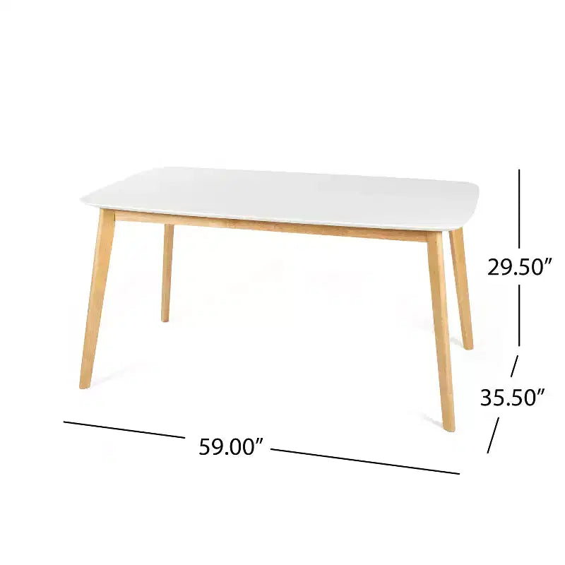 Tavolo da Pranzo in Legno Anne Mid-Century Modern