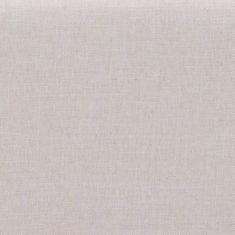Set 4 pezzi camera da letto Nikolai con tessuto trapuntato a canali beige e legno marrone wengé, misura Queen