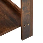Tavolino in rattan con cassetto, Comodino moderno, Tavolino laterale per soggiorno, camera da letto, Marrone rustico
