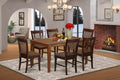 HomeStock Capri Dining Table Set With 6 Chairs Rectangular Style 36x60