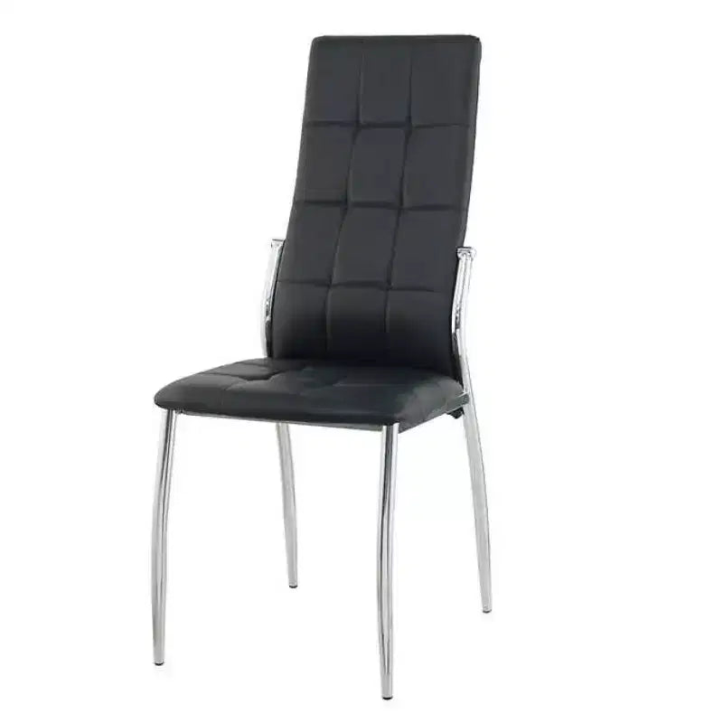 Brassex Set of 4 Orion Dining Chairs Black