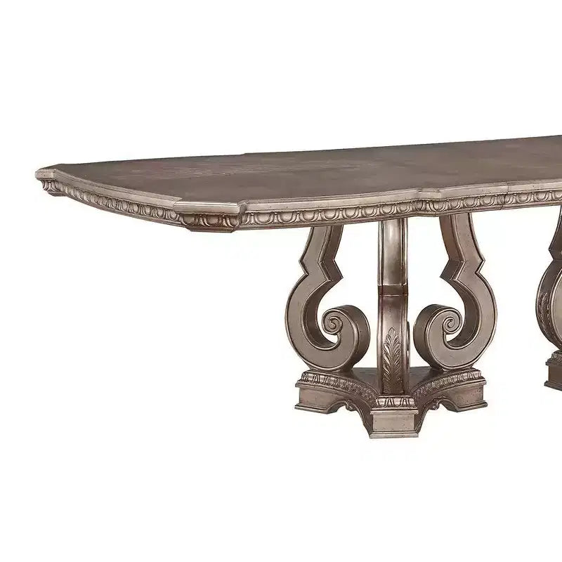 Tavolo da pranzo Northville 76~112" Argento antico