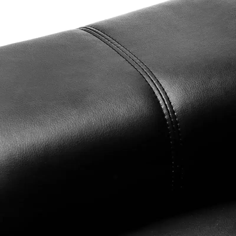 Poltrona reclinabile massaggiante in pelle PU con alzapersona elettrico, nera