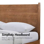 Set camera da letto moderno di metà secolo Riverstone 3 pezzi Queen con 2 comodini, Noce