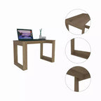 Scrivania per computer Shenyang marrone: design ergonomico, laminato in legno, larghezza 120,65 cm
