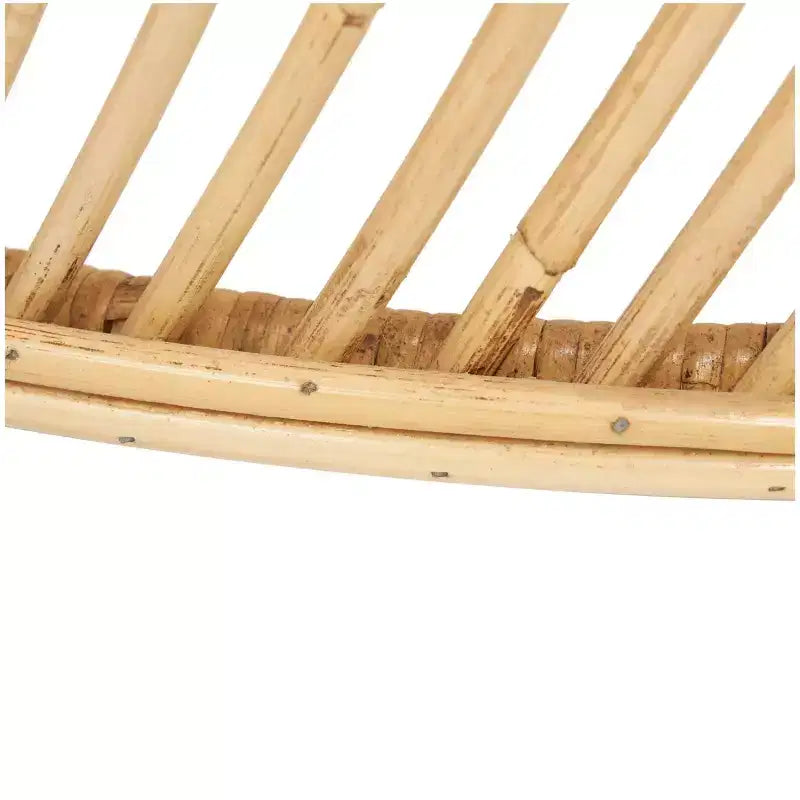 Tavolino d'appoggio in rattan intrecciato a onde fatto a mano: Nessun assemblaggio, uso interno, stile costiero