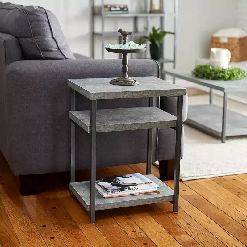 Tavolino rettangolare Jamestown, grigio