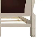 Letto matrimoniale "Eastern King" Dresden da 92" con intagli in stile Rococò e similpelle