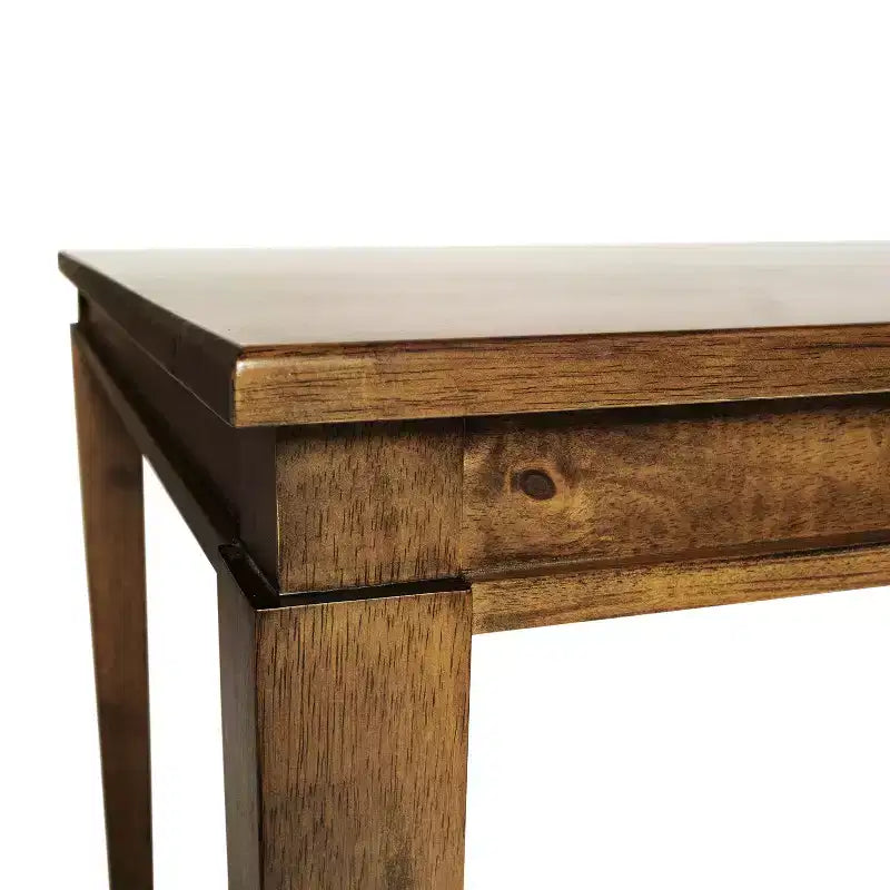 Tavolo da pranzo in legno con gambe affusolate, 4 posti, capacità 136 kg