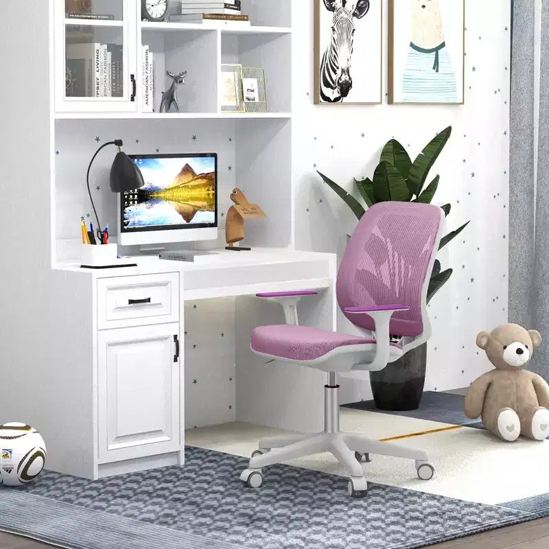 Sedia da scrivania per bambini Girevole in rete Sedia da computer per bambini con altezza regolabile