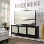 Mobile TV Sheridan Modern 6 ripiani in rattan per TV fino a 55"