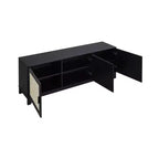 Mobile TV Sheridan Modern 6 ripiani in rattan per TV fino a 55"