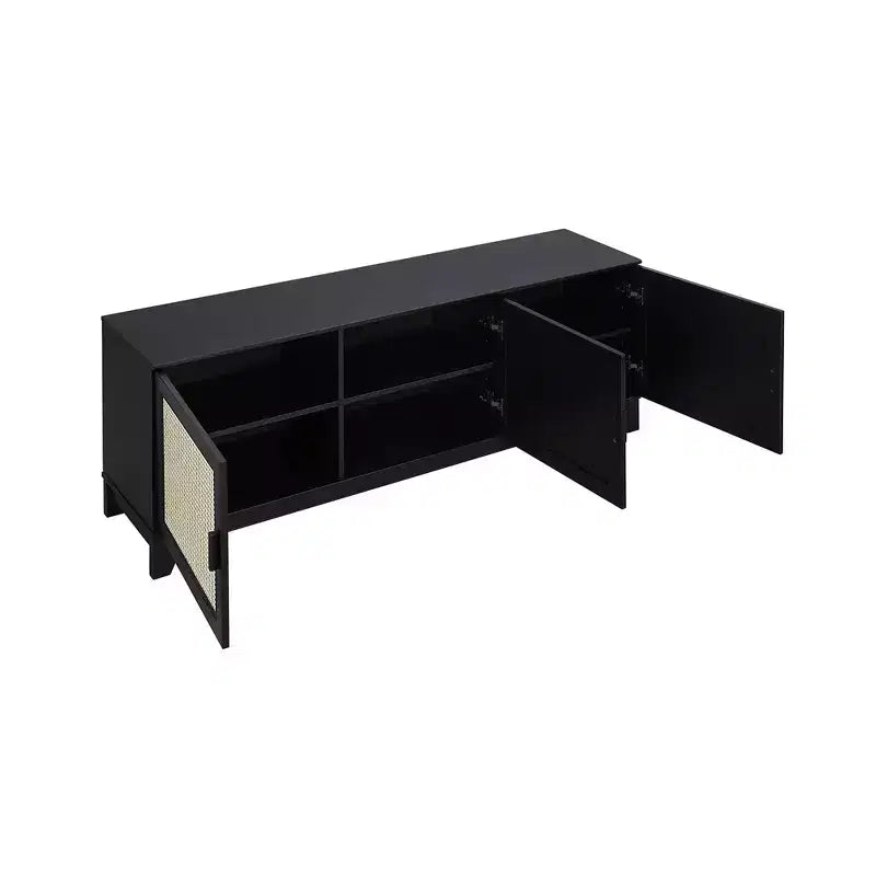 Mobile TV Sheridan Modern 6 ripiani in rattan per TV fino a 55"