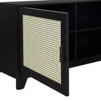 Mobile TV Sheridan Modern 6 ripiani in rattan per TV fino a 55"