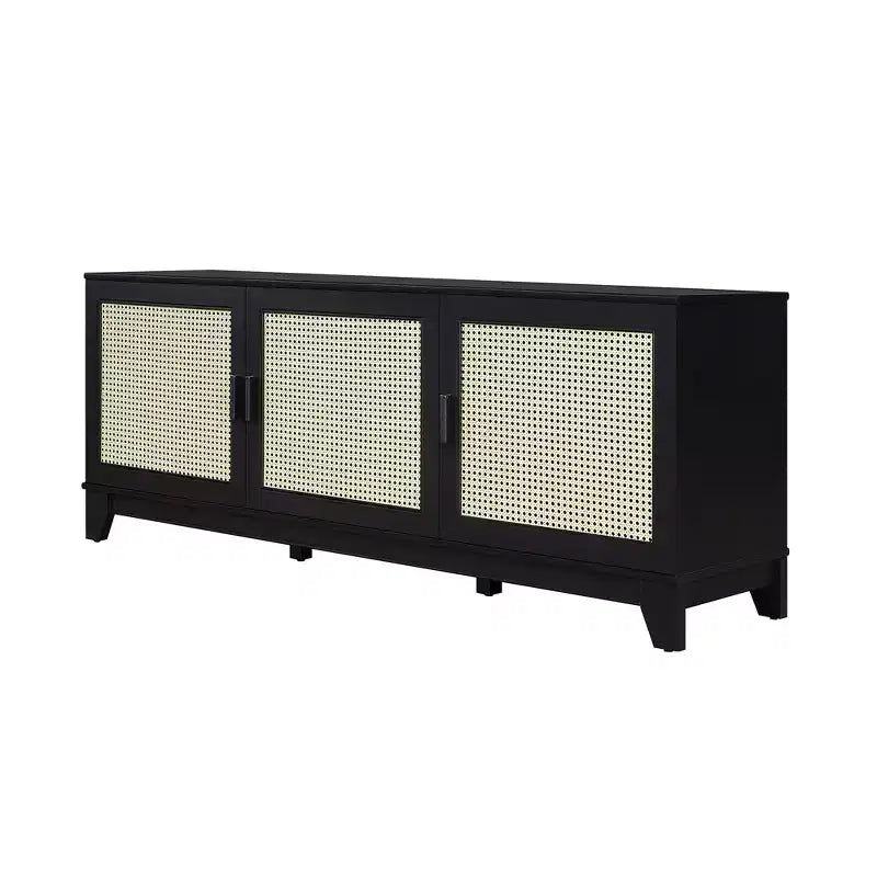 Mobile TV Sheridan Modern 6 ripiani in rattan per TV fino a 55"
