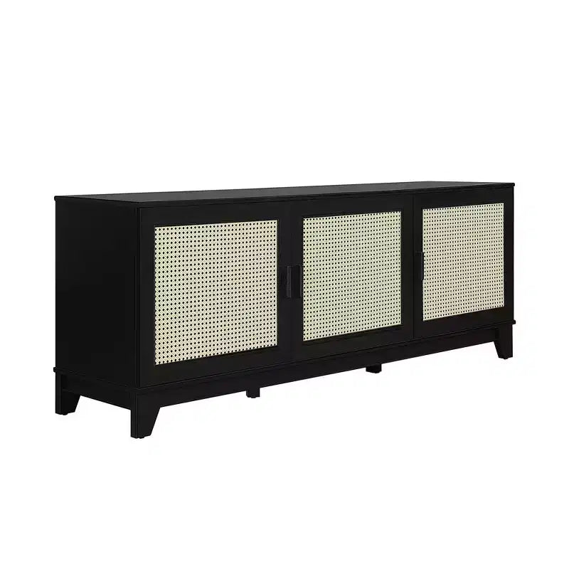 Mobile TV Sheridan Modern 6 ripiani in rattan per TV fino a 55"