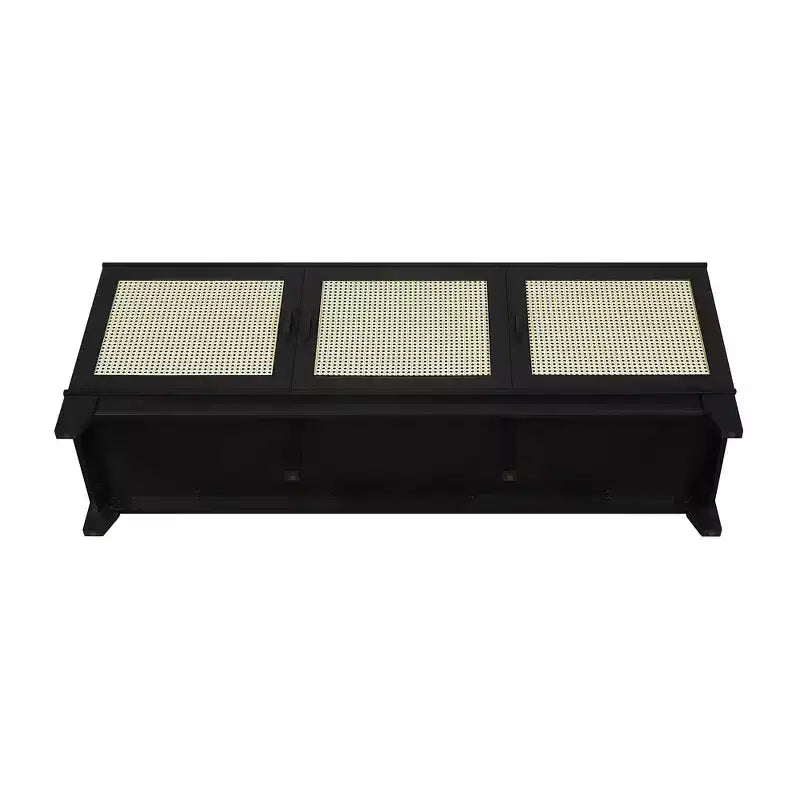 Mobile TV Sheridan Modern 6 ripiani in rattan per TV fino a 55"