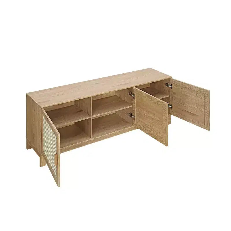 Mobile TV Sheridan Modern 6 ripiani in rattan per TV fino a 55"