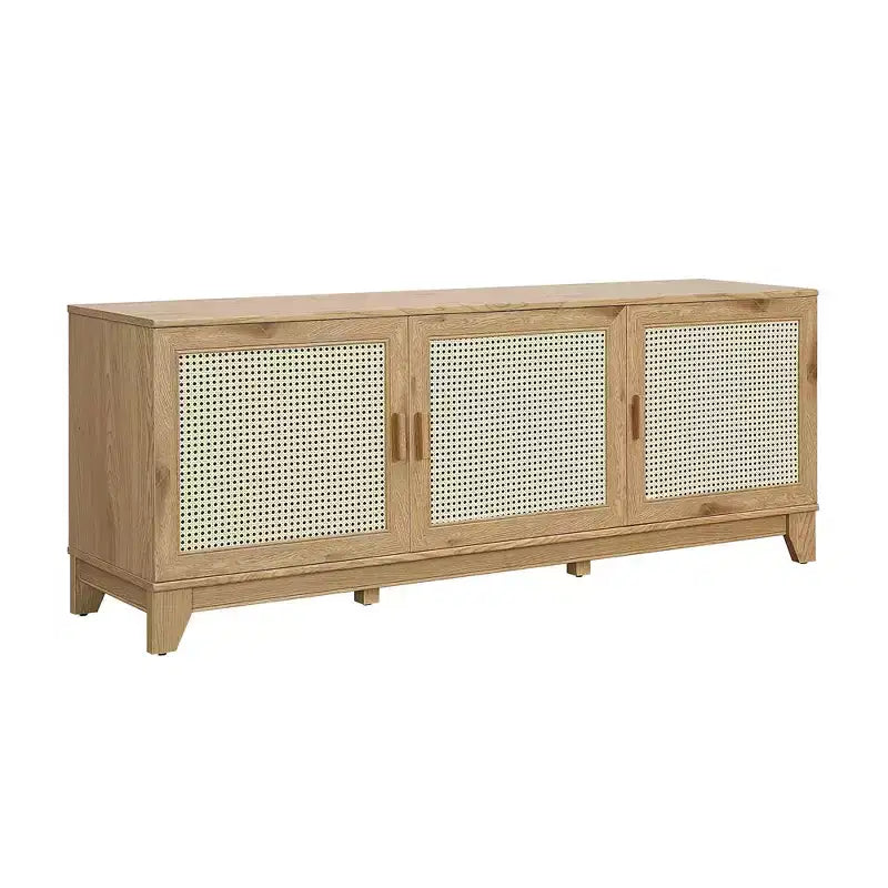 Mobile TV Sheridan Modern 6 ripiani in rattan per TV fino a 55"
