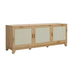 Mobile TV Sheridan Modern 6 ripiani in rattan per TV fino a 55"