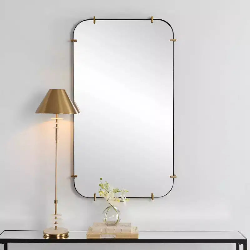 Specchio da parete rettangolare Pali Black 27 1/4 x 47 1/2