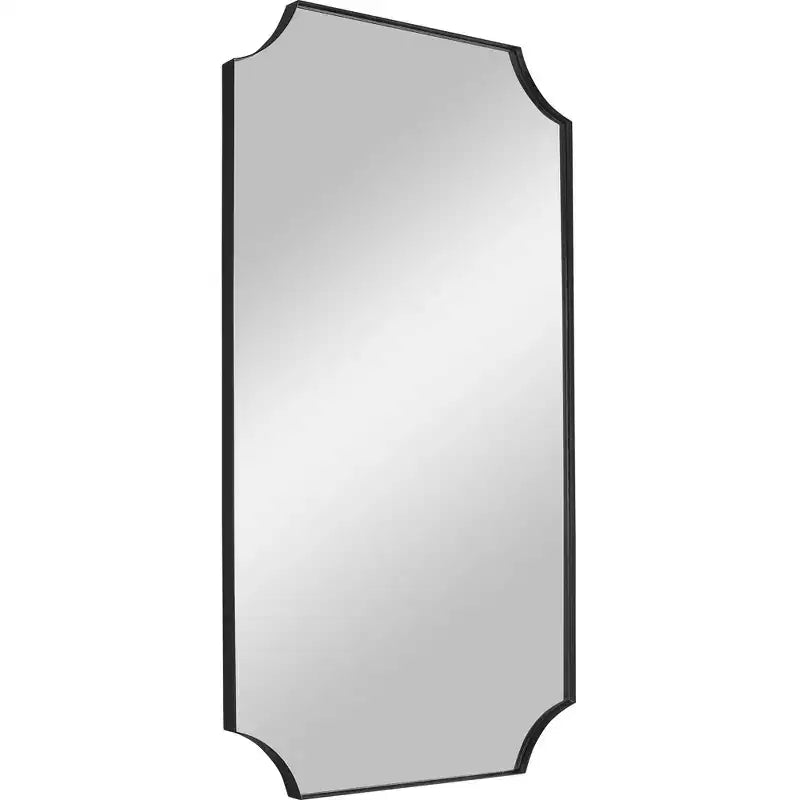 Specchio da Parete Lennox Nero Satinato 22 1/4 x 40 1/4