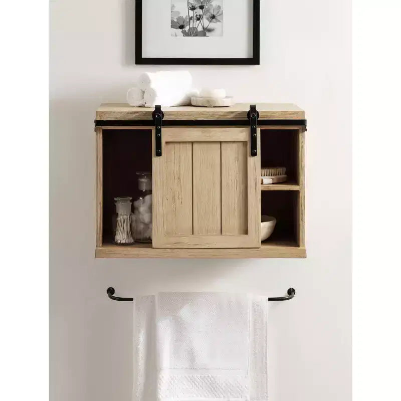 Tavolino galleggiante Cates Wood con armadietto