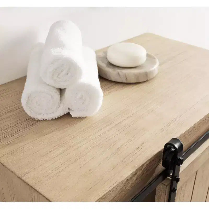 Tavolino galleggiante Cates Wood con armadietto