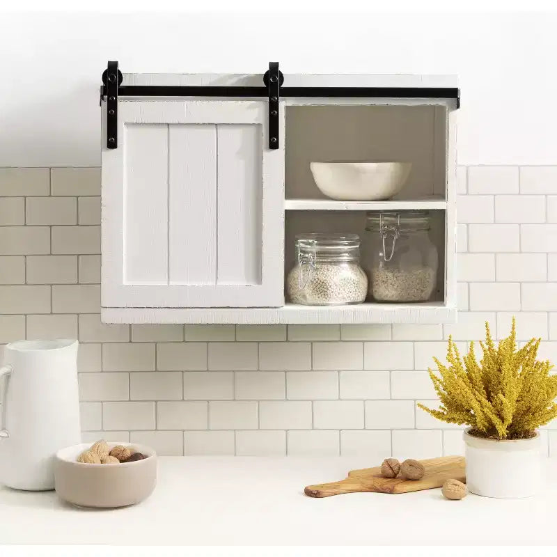 Tavolino galleggiante Cates Wood con armadietto
