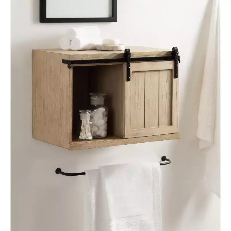 Tavolino galleggiante Cates Wood con armadietto