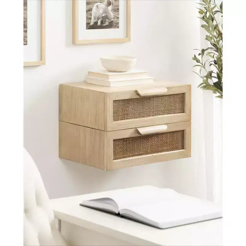 Tavolino Fluttuante in Rattan Ori