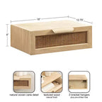 Tavolino Fluttuante in Rattan Ori