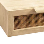 Tavolino Fluttuante in Rattan Ori