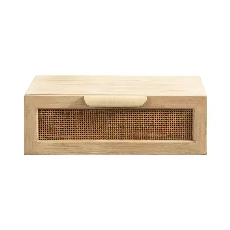 Tavolino Fluttuante in Rattan Ori