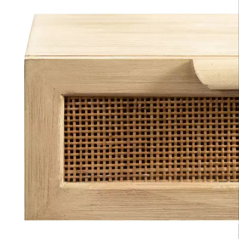 Tavolino Fluttuante in Rattan Ori
