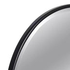 Specchio girevole da bagno a forma di arco con cornice in metallo, confezione da 2 pezzi