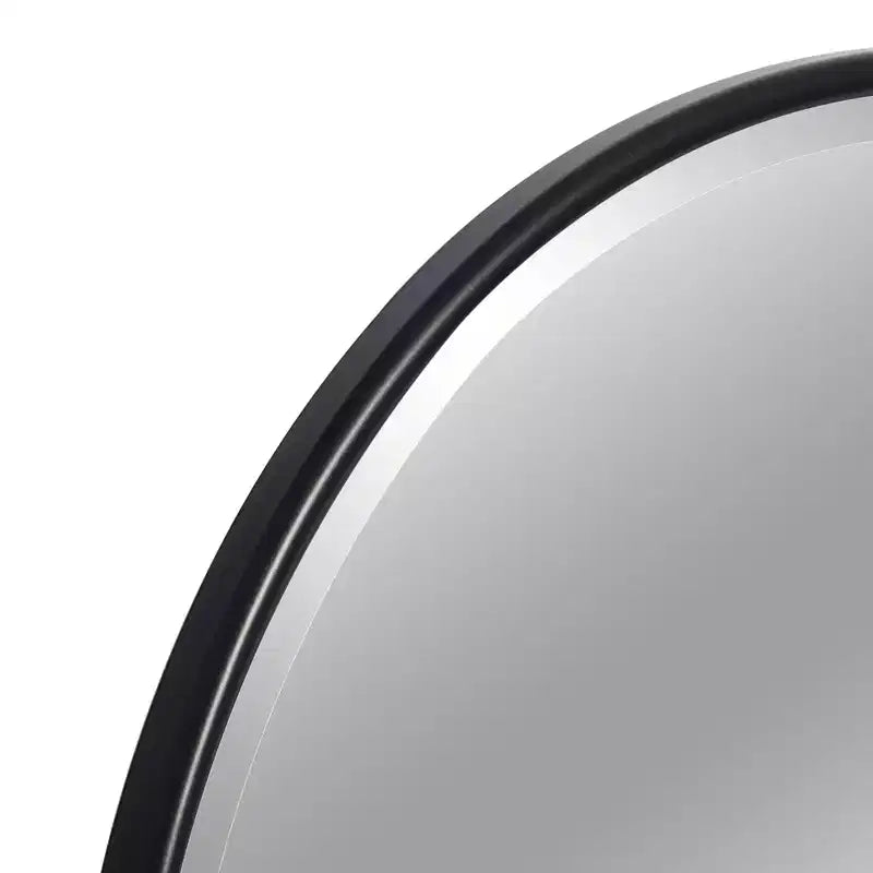 Specchio girevole da bagno a forma di arco con cornice in metallo, confezione da 2 pezzi