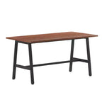 Tavolo da conferenza Redmond Commercial 60x30 con piano in laminato a doppia faccia spesso 2,5 cm, bordi in PVC e base in acciaio resistente a forma di A