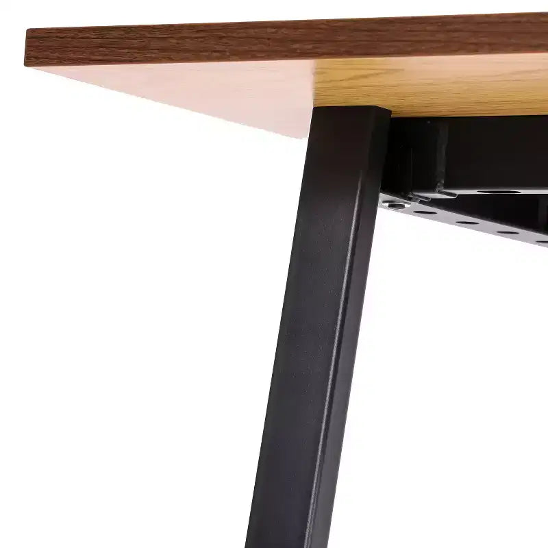 Tavolo da conferenza Redmond Commercial 60x30 con piano in laminato a doppia faccia spesso 2,5 cm, bordi in PVC e base in acciaio resistente a forma di A