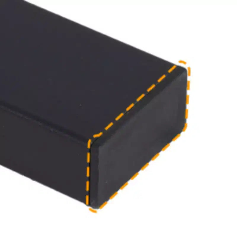 Landdream Letto a piattaforma con struttura in metallo e doghe in acciaio Nero