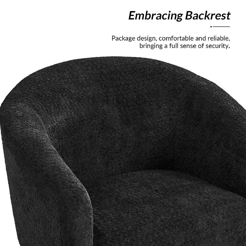 Set di 2 Poltrone Guy Moderne in Bouclé con gambe in metallo ART OF LIVING DESIGNS