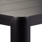 Tavolo da pranzo Contour, tavolo da cucina in legno massello da 60" per 4 persone