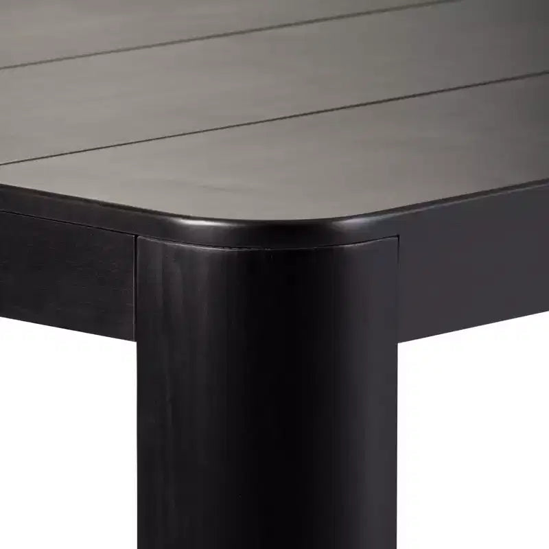 Tavolo da pranzo Contour, tavolo da cucina in legno massello da 60" per 4 persone