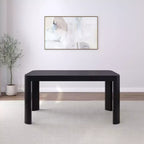 Tavolo da pranzo Contour, tavolo da cucina in legno massello da 60" per 4 persone