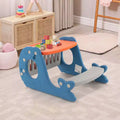 Set scrivania 4 in 1 per bambini con lavagna bianca cancellabile e inclinabile