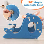 Set scrivania 4 in 1 per bambini con lavagna bianca cancellabile e inclinabile