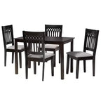 Set da pranzo Genesis Modern in tessuto e legno
